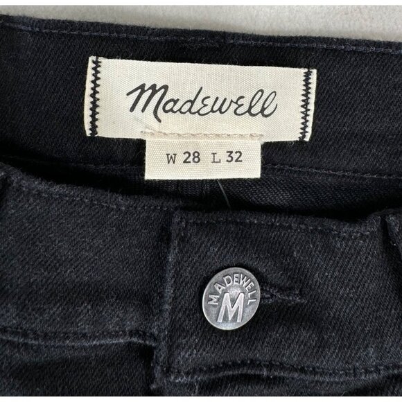 Madewell mens Slim Jeans black sz 28x32 everyday flex - Picture 4 of 12